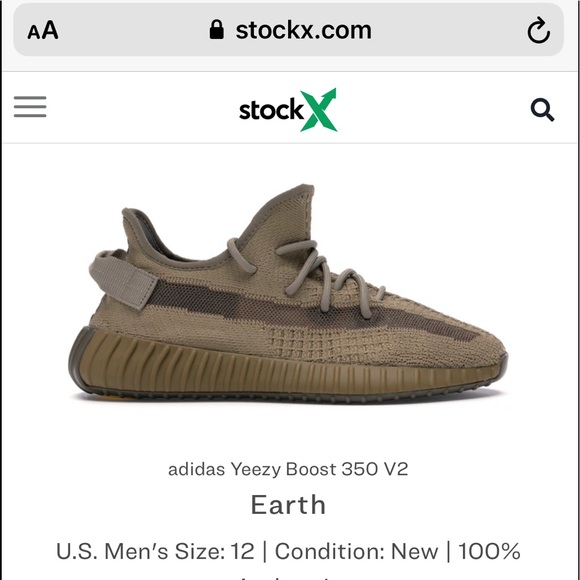 Yeezy Earth Men's Sneakers Yeezy Earth Men's Sneakers